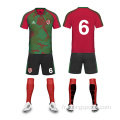 Ensemble d&#39;uniformes de soccer à rayures à rayures bon marché personnalisés
